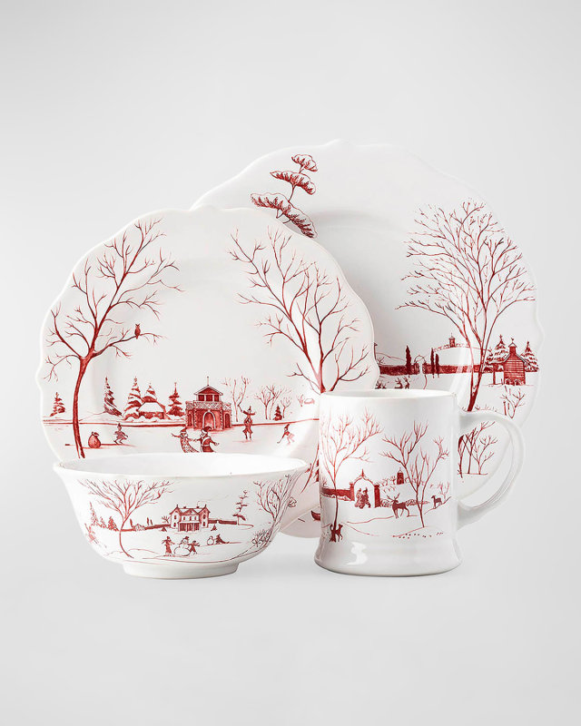 Country Estate Winter Frolic 4pc Place Setting